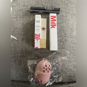 SKINN WATERPROOF EYE PENCILS & MILK MASCARA & MAKEUP SPONGE & CASE & GRANDE LINE